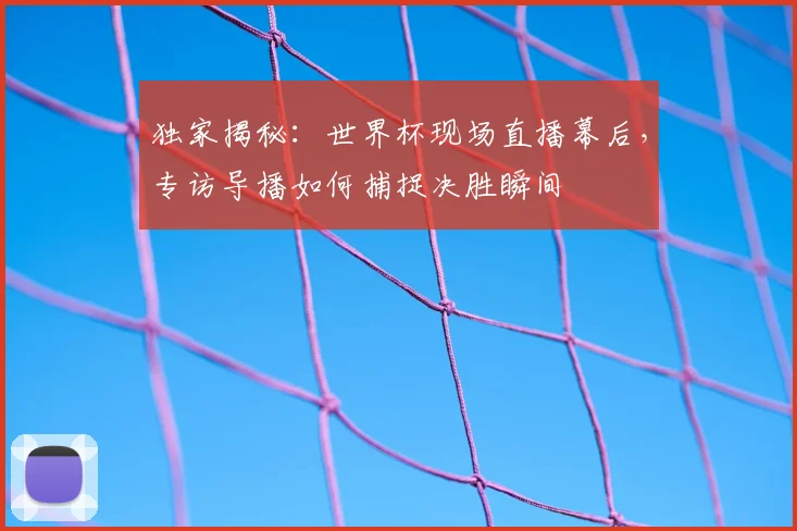 独家揭秘：世界杯现场直播幕后，专访导播如何捕捉决胜瞬间